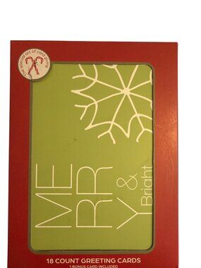 Wonders Of Winter 18 Christmas Greeting Cards Merry Bright Snowflake Holiday New